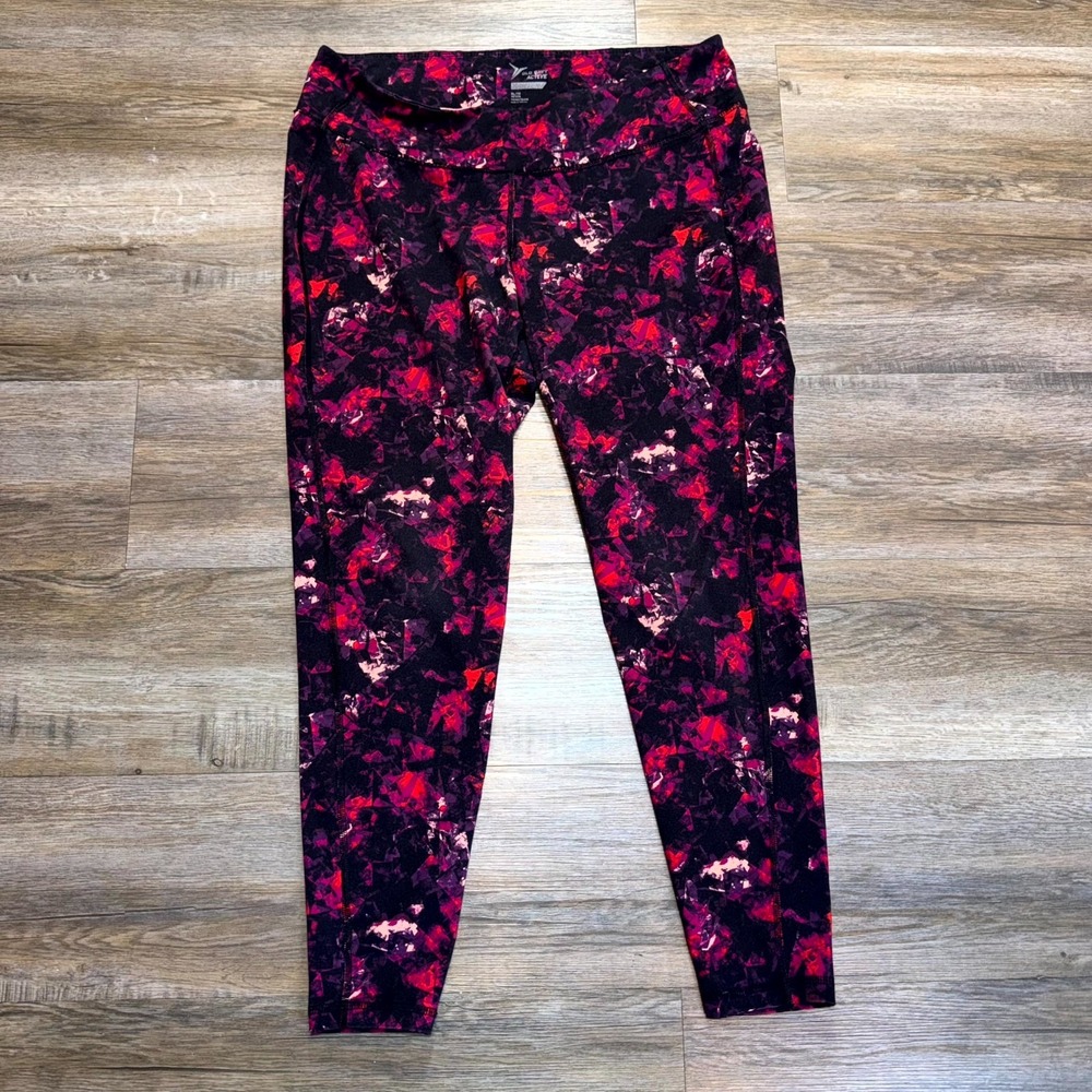 Old Navy Active Go Dry Compression Leggings Womens XL-Petite Geometric Print